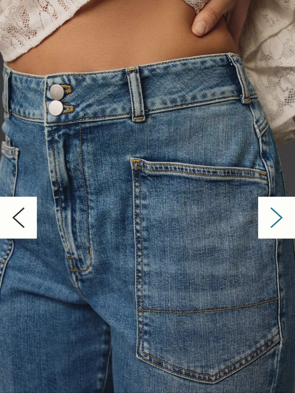 Pilcro The Wanderer Mid-Rise Relaxed Jeans by Pilcro Size 29P